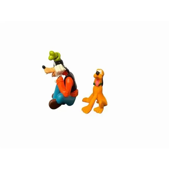 Disney’s Mickey Mouse Goofy Sitting Thinking & Pluto 3” Toy Figures - Picture 6 of 8